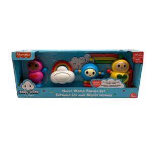 Fisher-Price Happy World Friends Baby Nursery Toy Gift Set